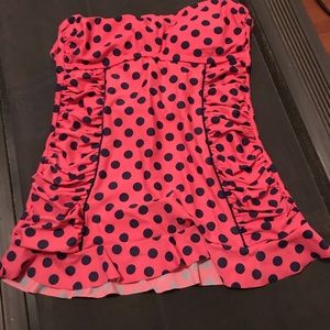 Girls strapless swim top